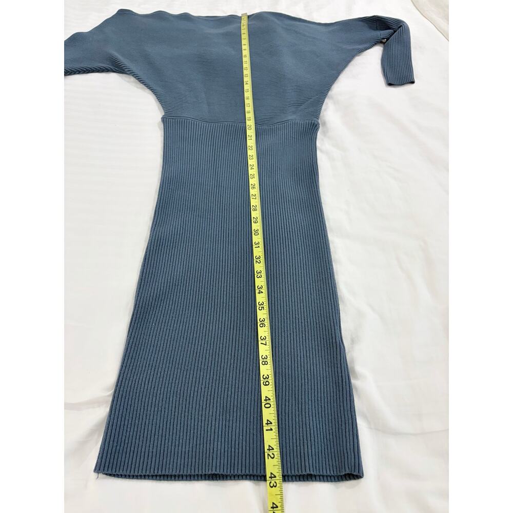 Reiss Lara Off Shoulder Ribbed Midi Dress - Picture 9 of 11